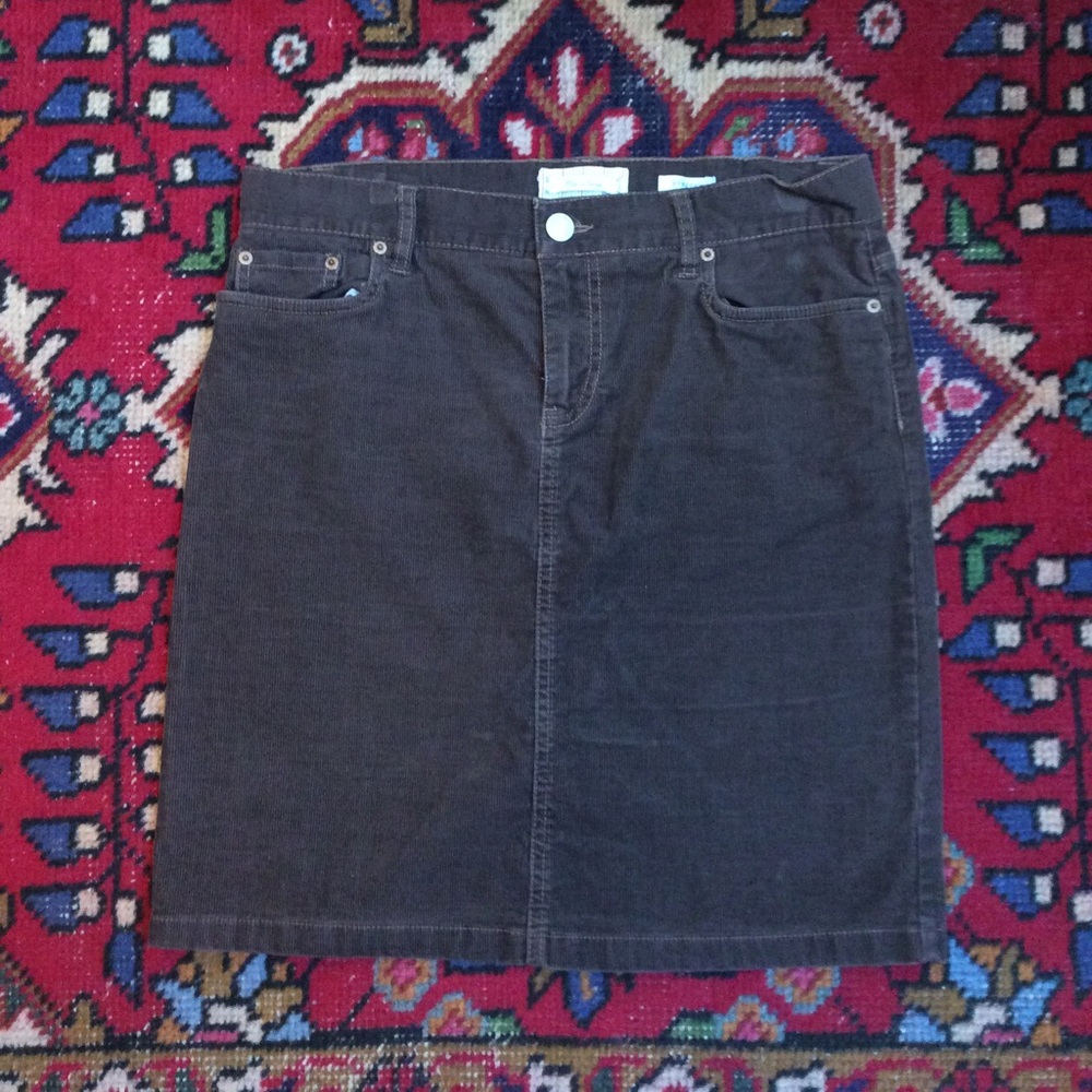 🎉ON Chocolate Brown Corduroy Skirt